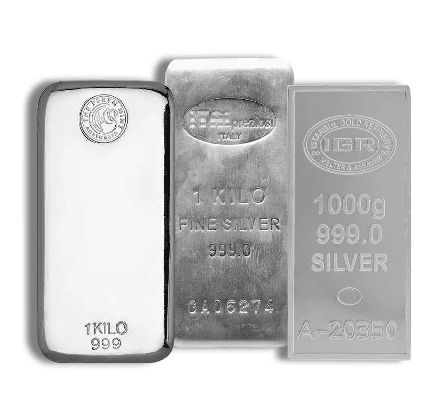 1 Kilo Varied Mint Silver Bar